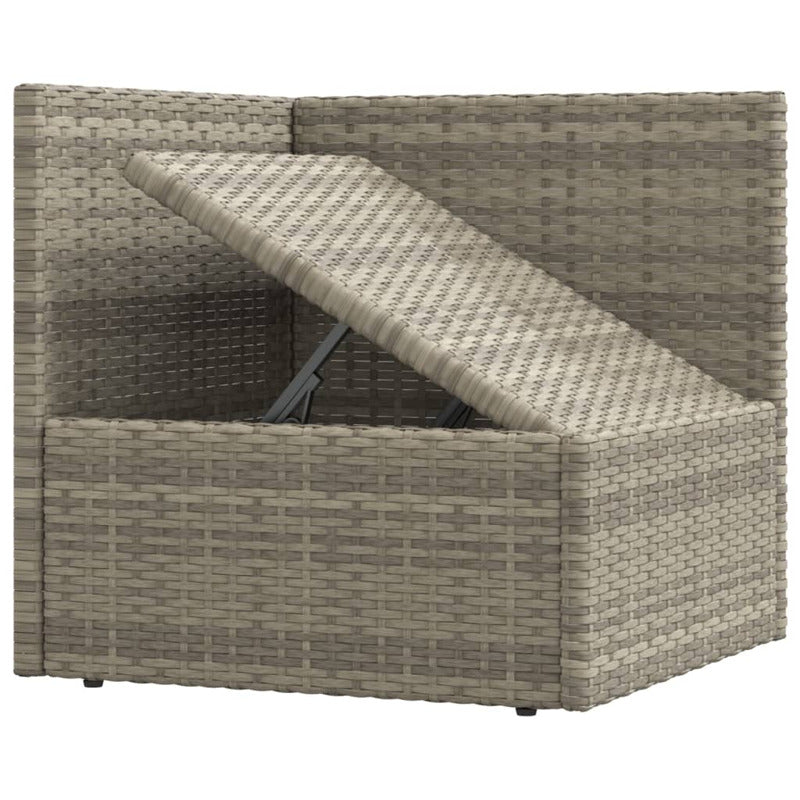 Vidaxl Set De Muebles De Jardín 5 Pzas Y Cojines Ratán Sintético Gris_5