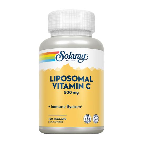 Liposomal Vitamin C 500 MG Apto Para Veganos SOLARAY 100 Vegcaps