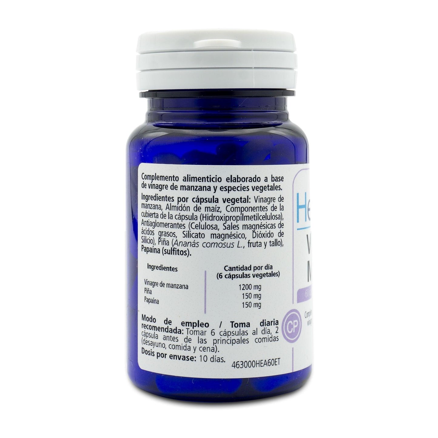 Vinagre de manzana H4U 60 cápsulas vegetales de 515 mg