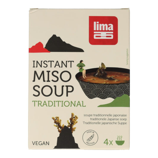 Sopa de Miso Instantánea tradicional ECO Lima 4x10gr