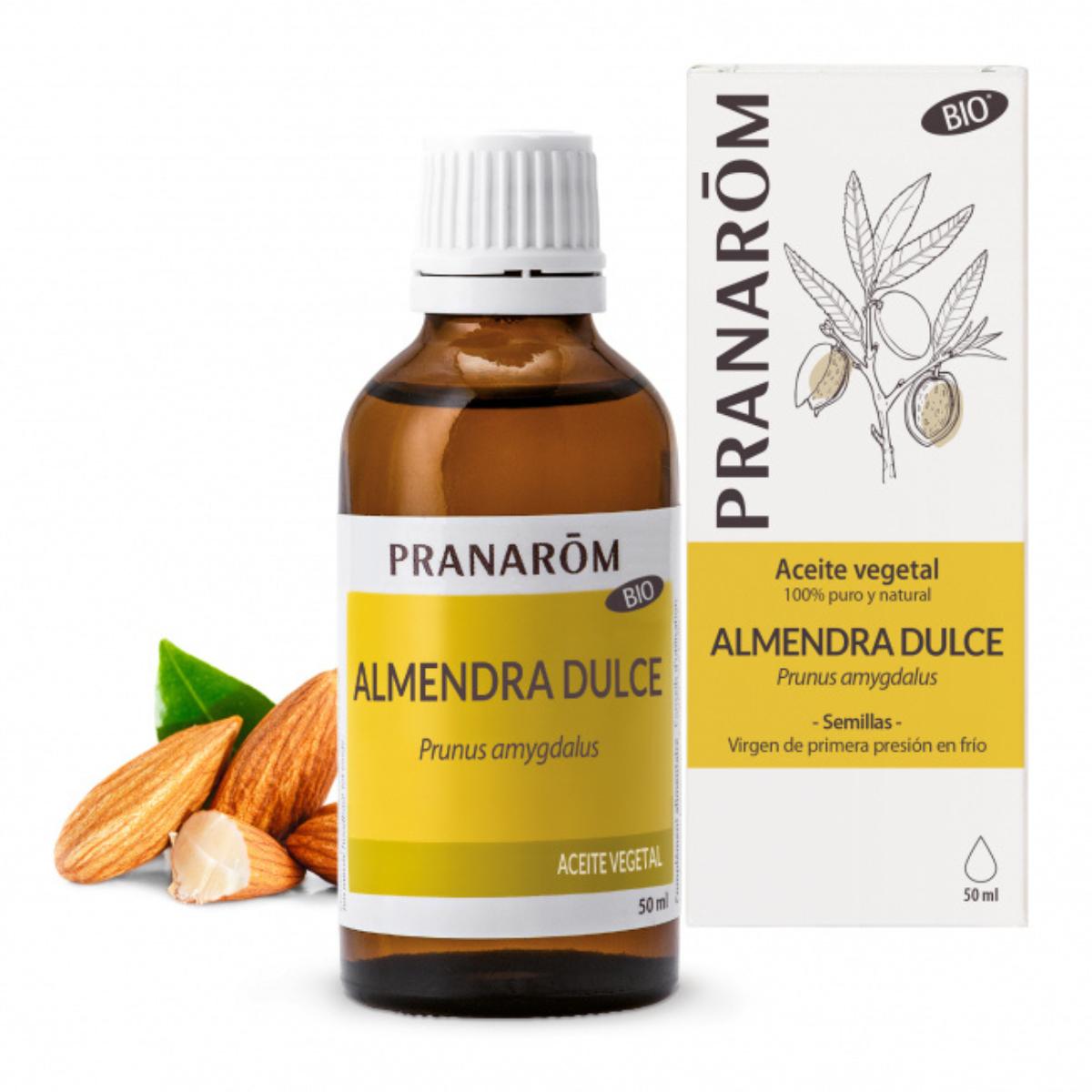 Aceite vegetal almendra dulce bio, Pranarôm 50 ml