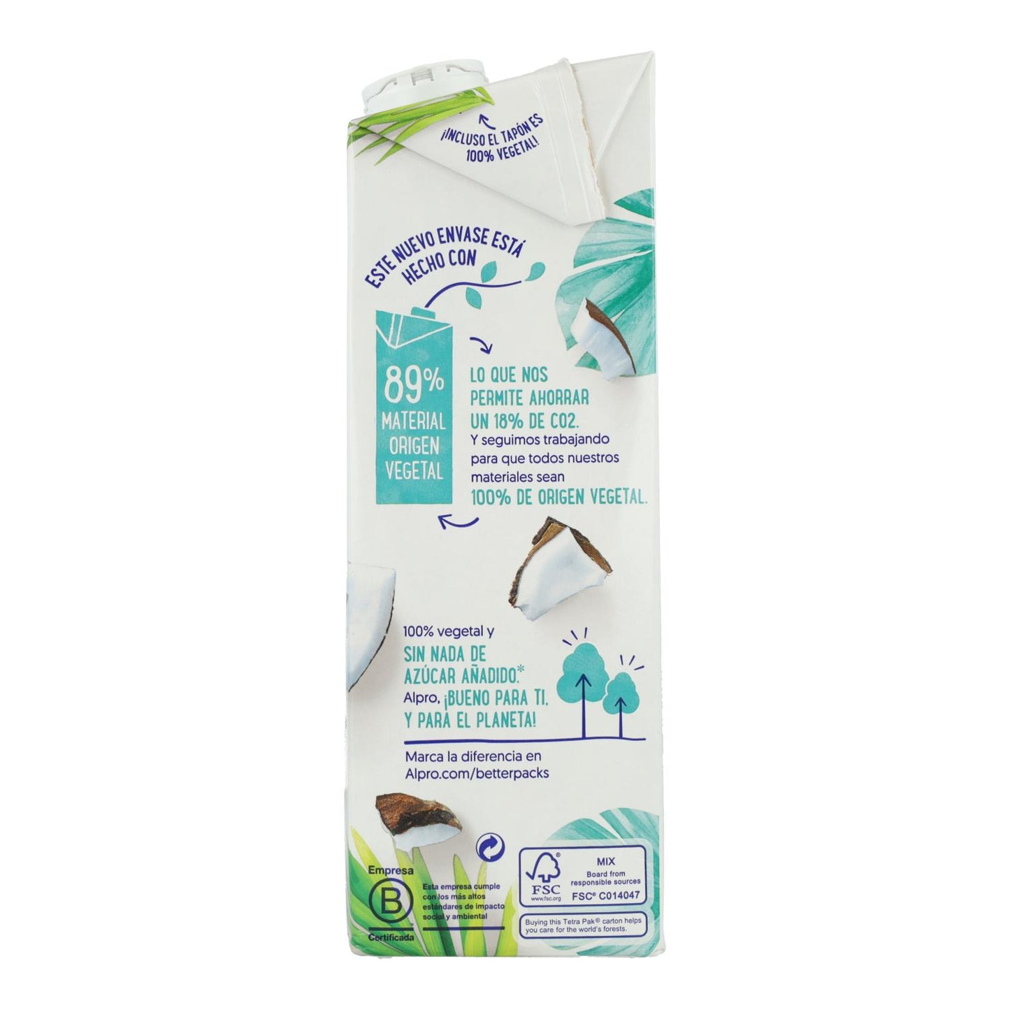 Pack 8 uds Bebida de Coco Alpro 1 Litro