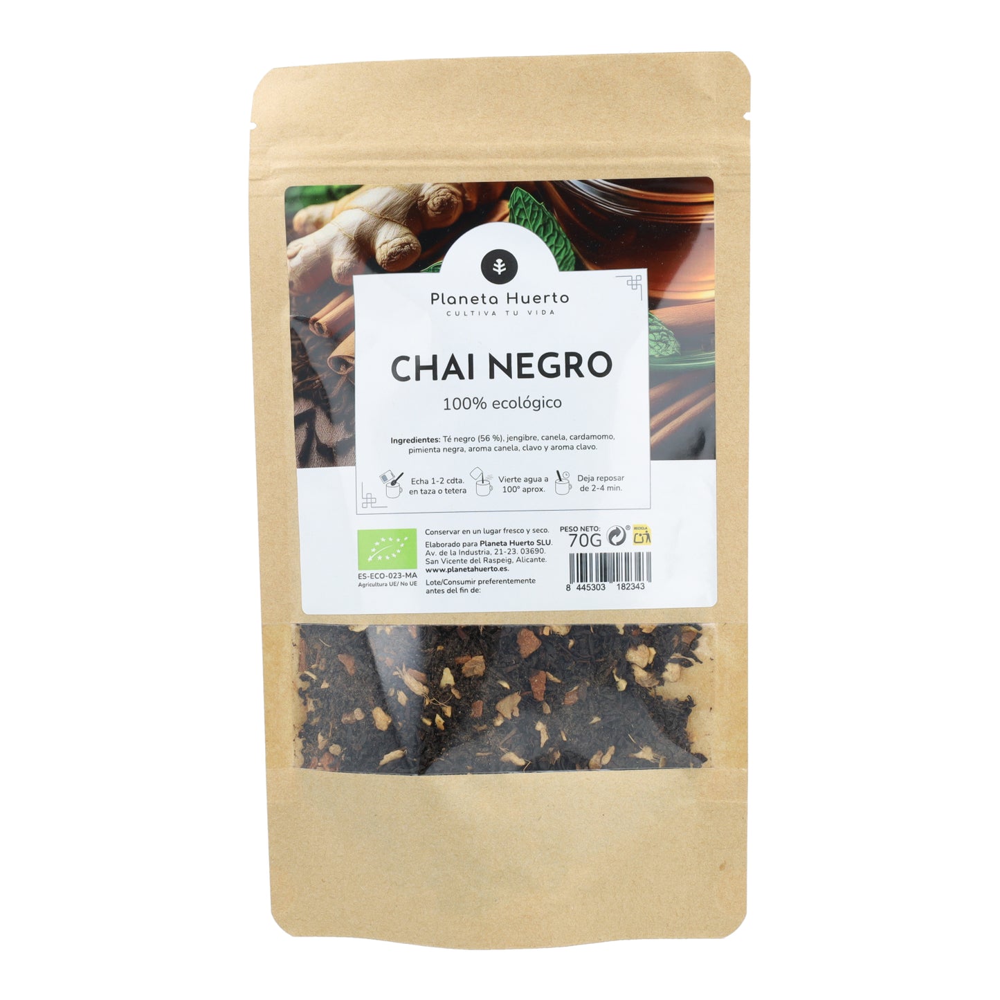Té negro chai tea ECO Planeta Huerto 70g
