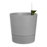 Macetero con autoriego Greensense Aquacare Round Elho 35cm light concrete