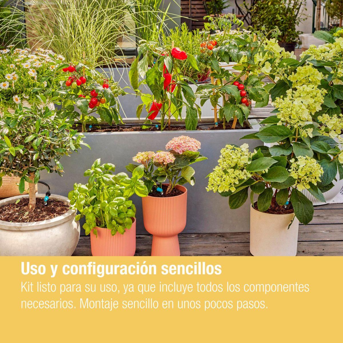 Set de Riego por goteo para terrazas (30 plantas) Microdripsystem Gardena
