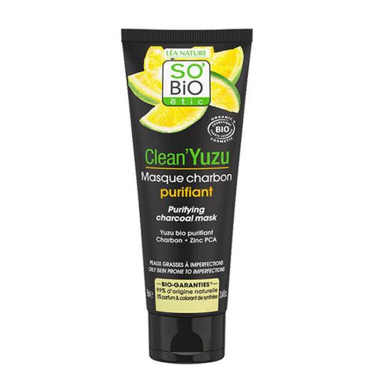 Mascarilla facial purificante carbón So'Bio étic 75 ml