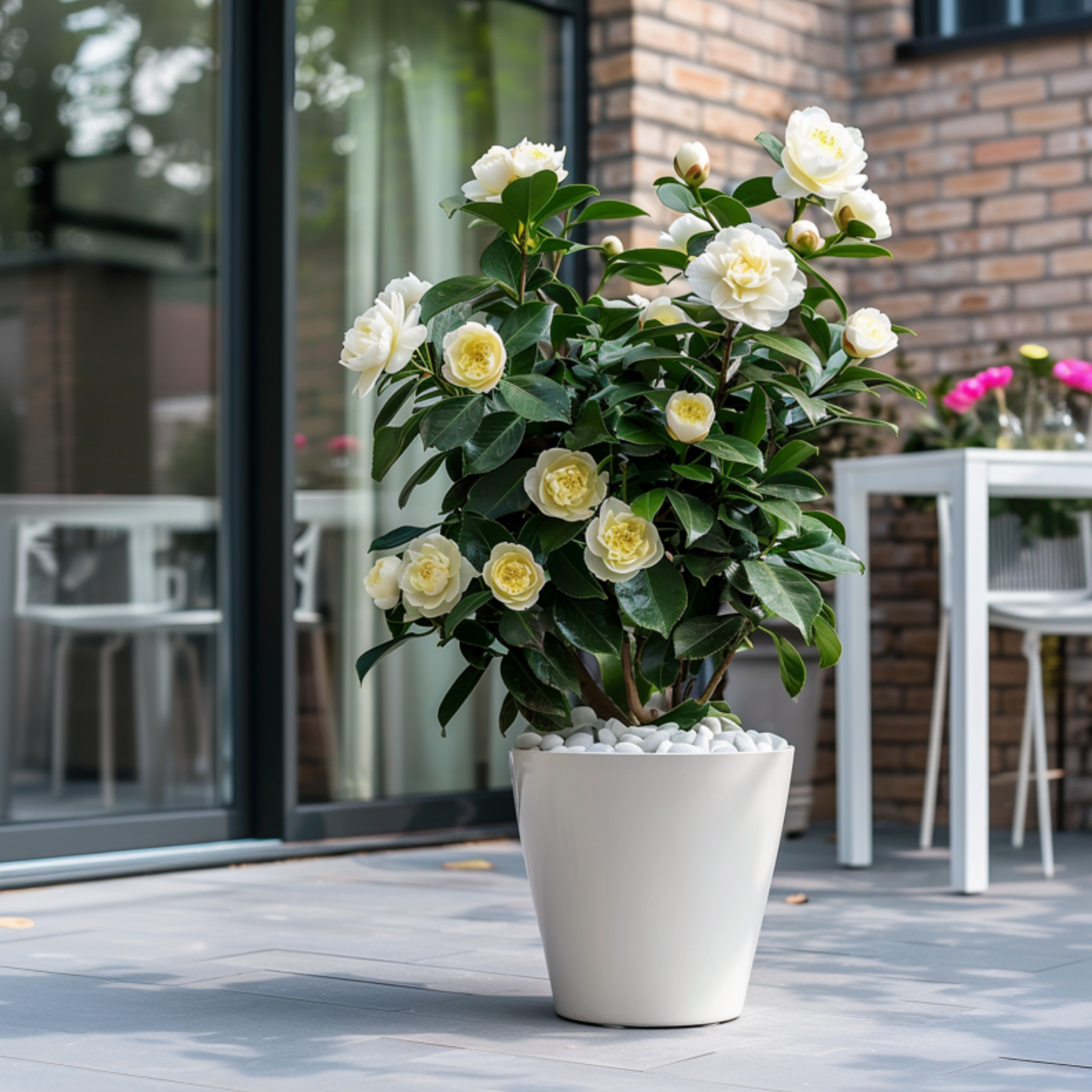 Camelia Japonesa - 2 Pzs - Camellia Japonica 'brush Field' - A50-60cm - ⌀15cm