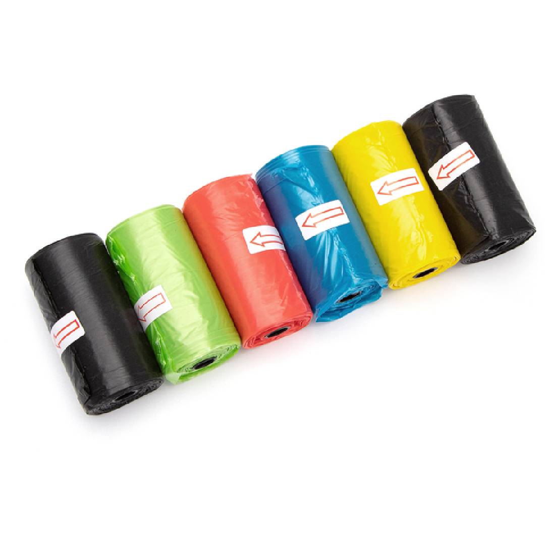 Bolsas biodegradables para excrementos 6 Rollos - 90 bolsas