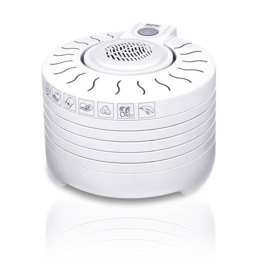 Deshidratador Alimentos, 5 Bandejas, Seca Frutas, Verduras, Carne, Hierbas, Sin Bpa Mpm Msg-01 Blanco