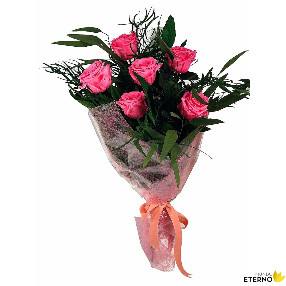 Mundo Eterno Ramo De 6 Rosas Eternas Rosas