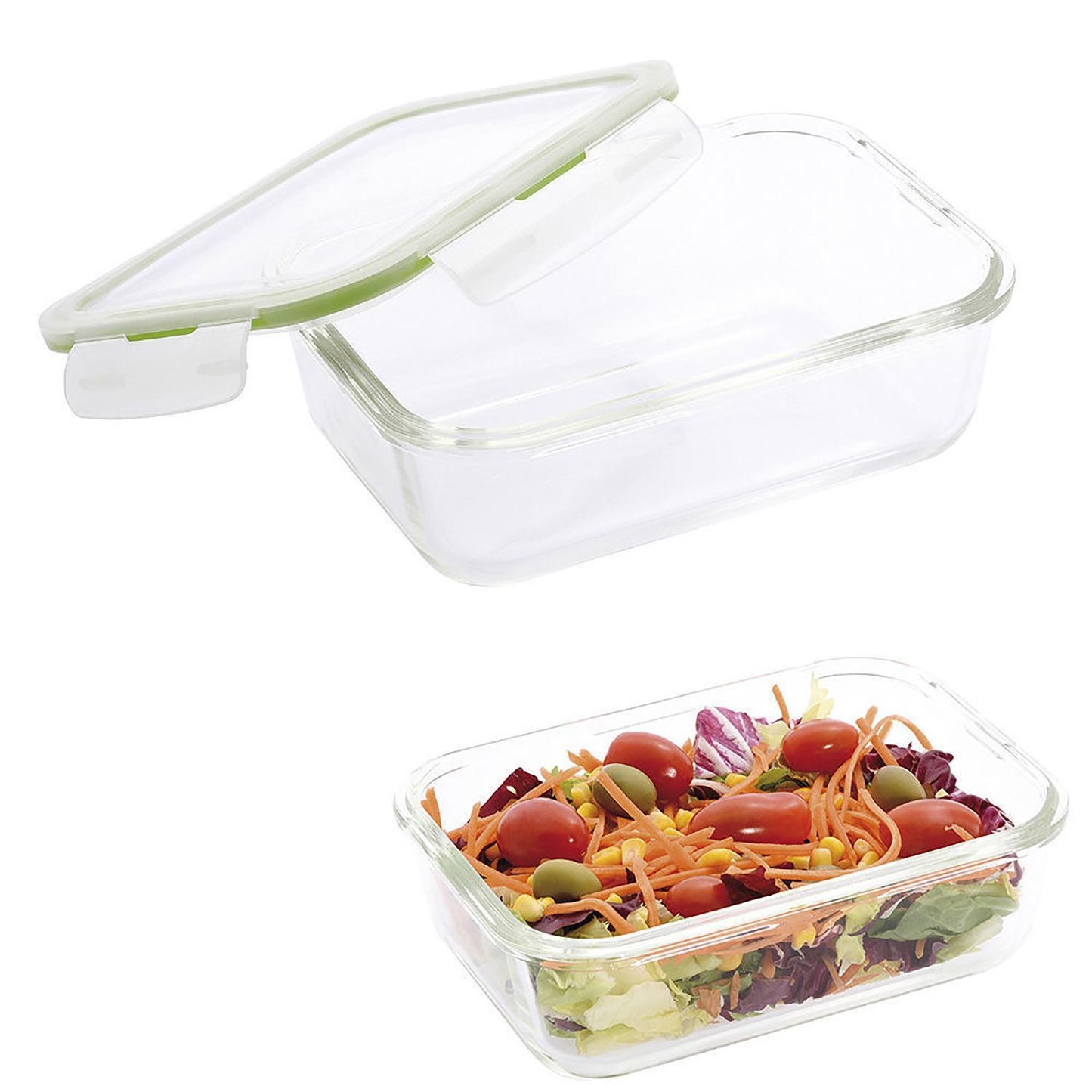 Recipiente Hermetico Cristal Rectangular 1850 Ml. 23 X 16.5 X 8.5 (alt) Cm._3