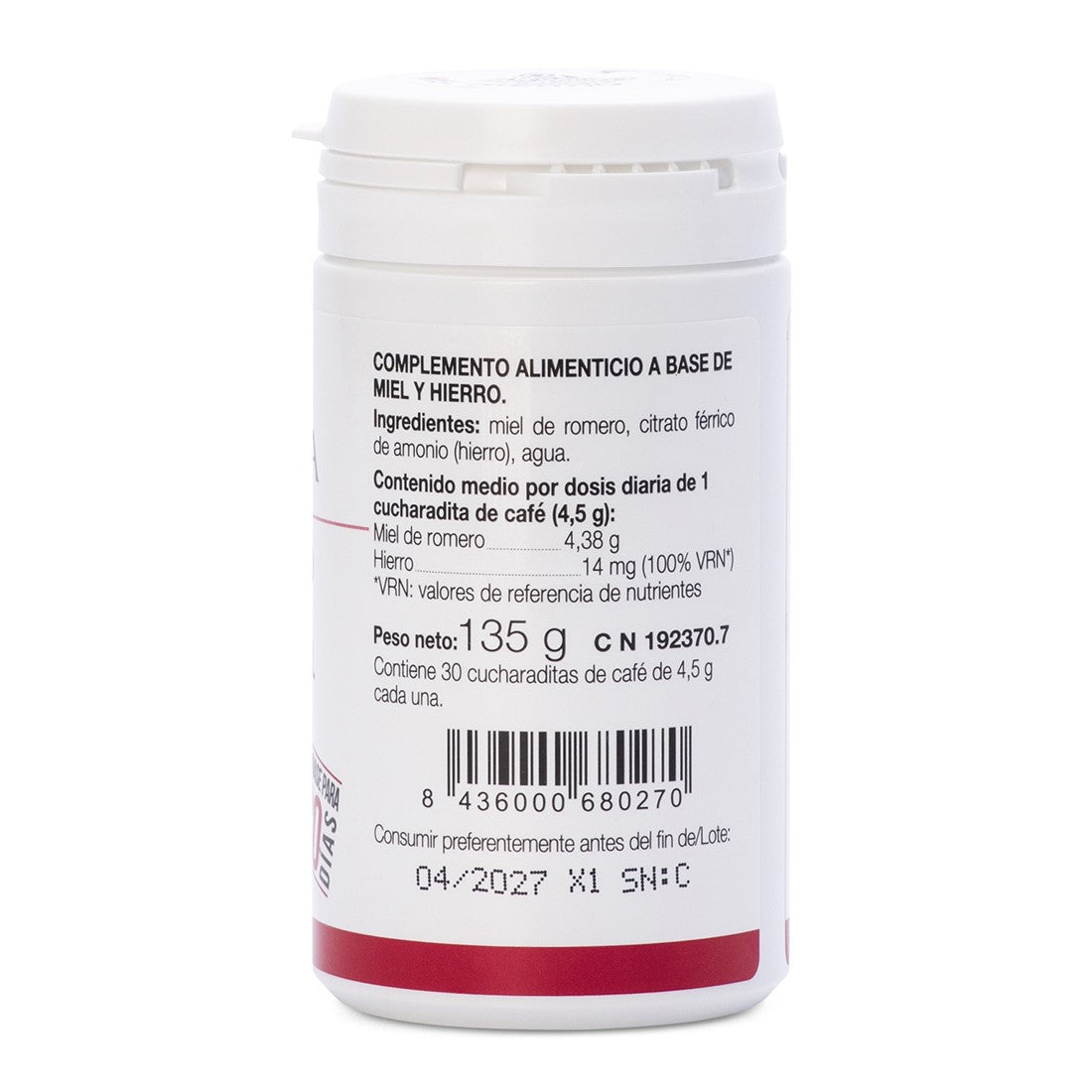 Hierro con miel Ana Maria LaJusticia 135 g