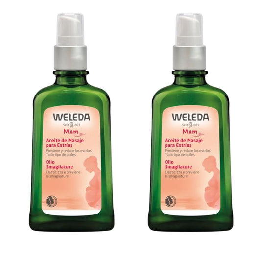 Pack 2 x Aceite de Masaje antiestrías, Weleda, 100ml