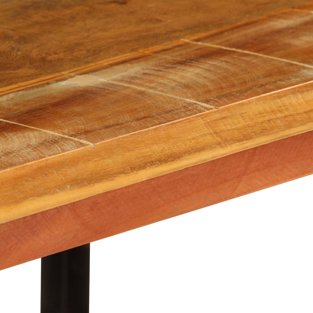 Mesa De Centro Madera Maciza Reciclada 100x60x35 Cm_4