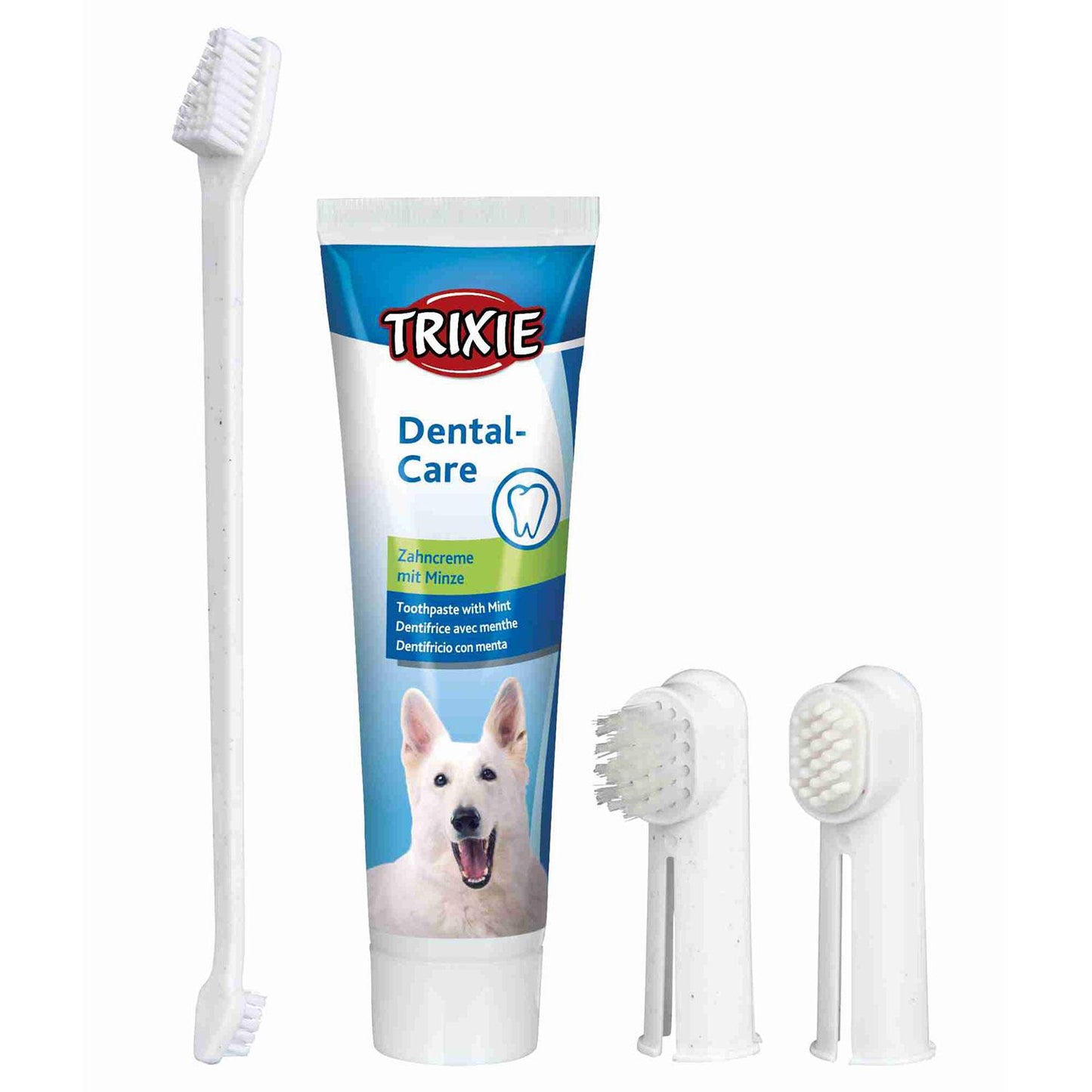 Trixie Set Higiene Dental, Pasta y cepillos dedos
