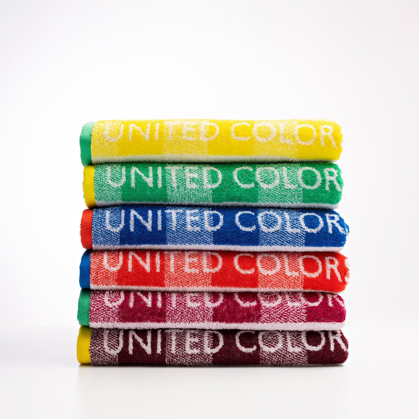 Toalla De Playa De Niño 70x140cm 450gsm 100% Algodón Verde Cuadros Kids_5