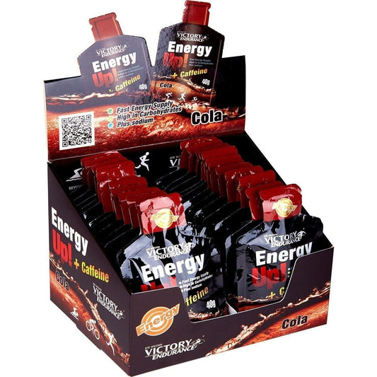 PACK 12 Energy Up Gel + Cafeína Cola Victory Endurance 12 UNIDADES