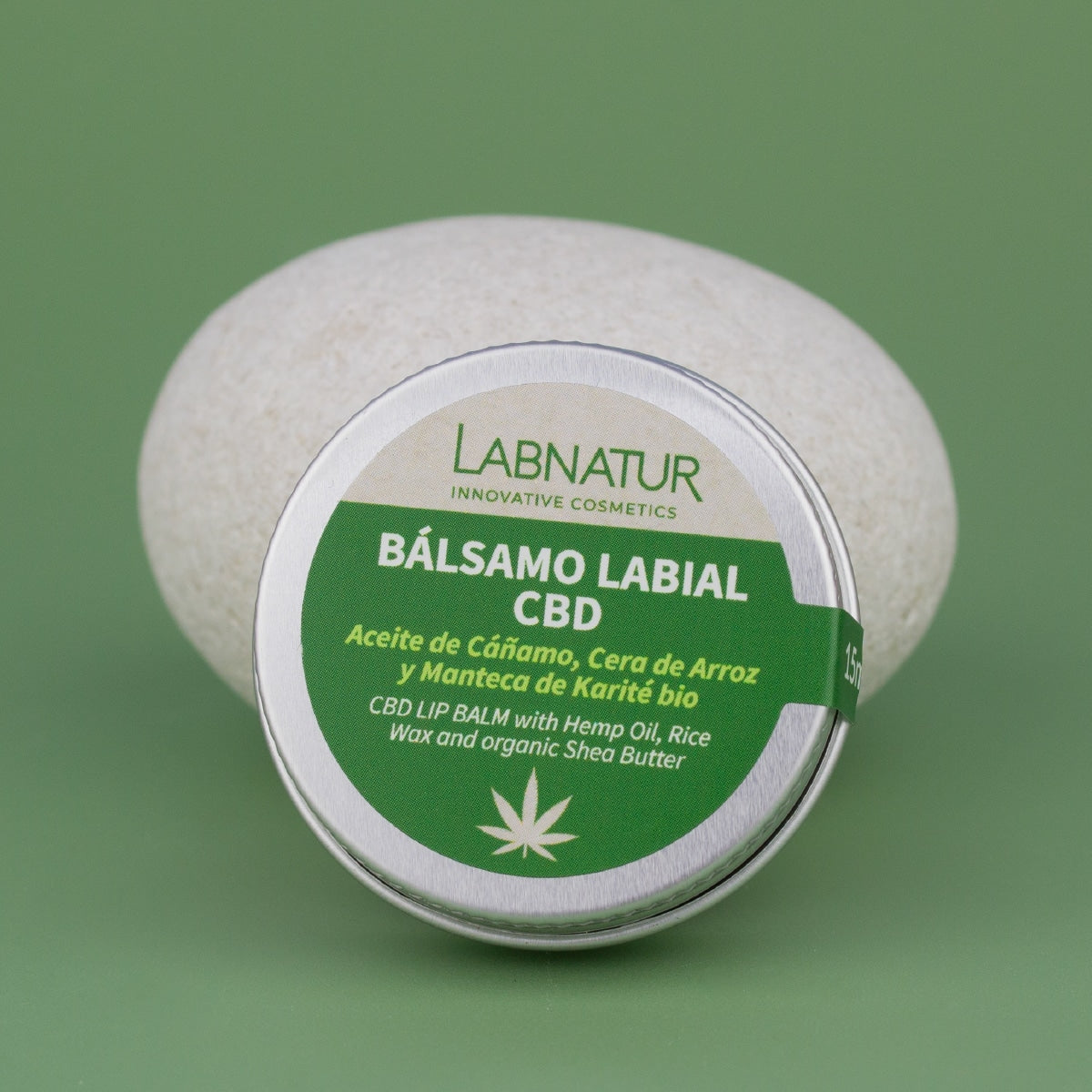 Bálsamo Labial con CBD Labnatur 15 ml | Hidrata, Repara y Protege | Cáñamo, Karité y Cera de Arroz_3