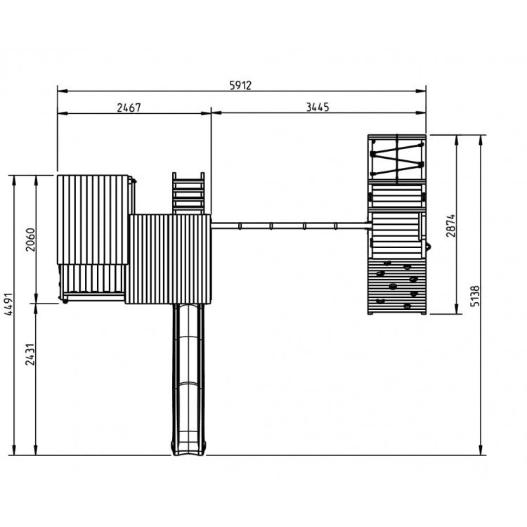 Parque Infantil Masgames Palazzo Xl Con Challenger.