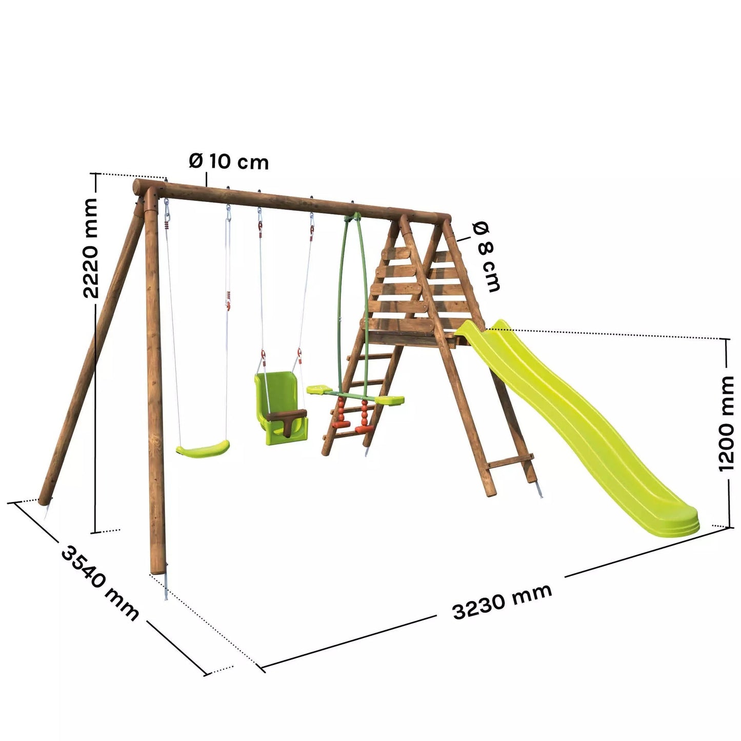 Parque infantil con tobogán Tulipe Soulet