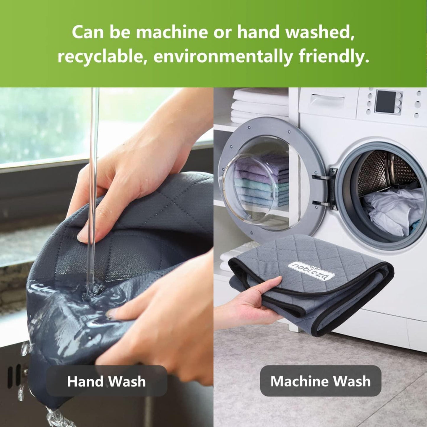 Alfombras de adiestramiento lavables para mascotas Nobleza 2 uds