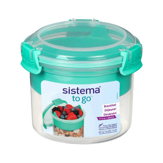Recipiente Hermético snacks redondo Sistema Breakfast To Go 530 ml