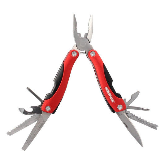 Alicates Multiusos Plegables Con Funda 12 Funciones, Multiherramienta Con Alicates, Navaja, Sierra, Destornillador, Lima, Regla