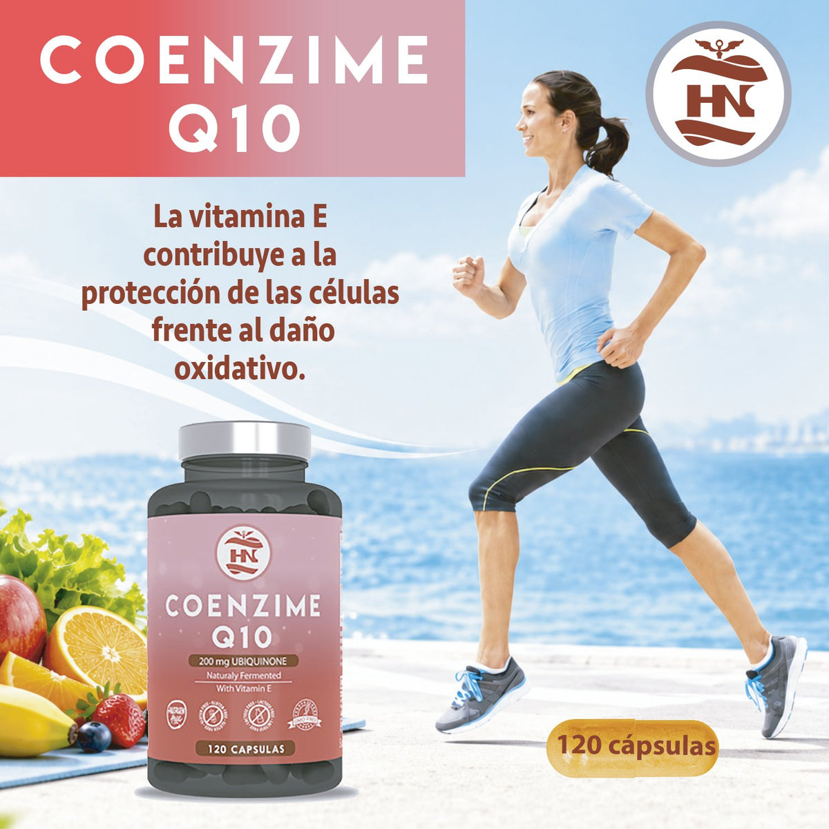 Pack 3 X Coenzima Q10 200mg + Vitamina E - 3 X 120 Cápsulas - Complemento Alimenticio_4