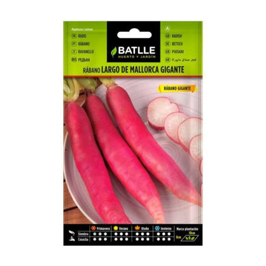 Semillas de Rábano largo de Mallorca gigante Batlle