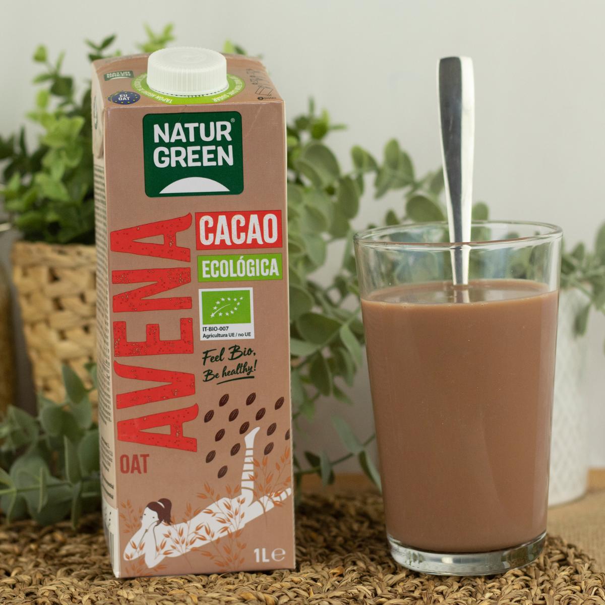 Bebida de Avena Cacao Bio NaturGreen 1 L