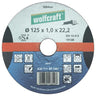Disco de corte metal para amoladora 1,6mm Wolfcraft Ø 115 mm x Ø 22,2 m
