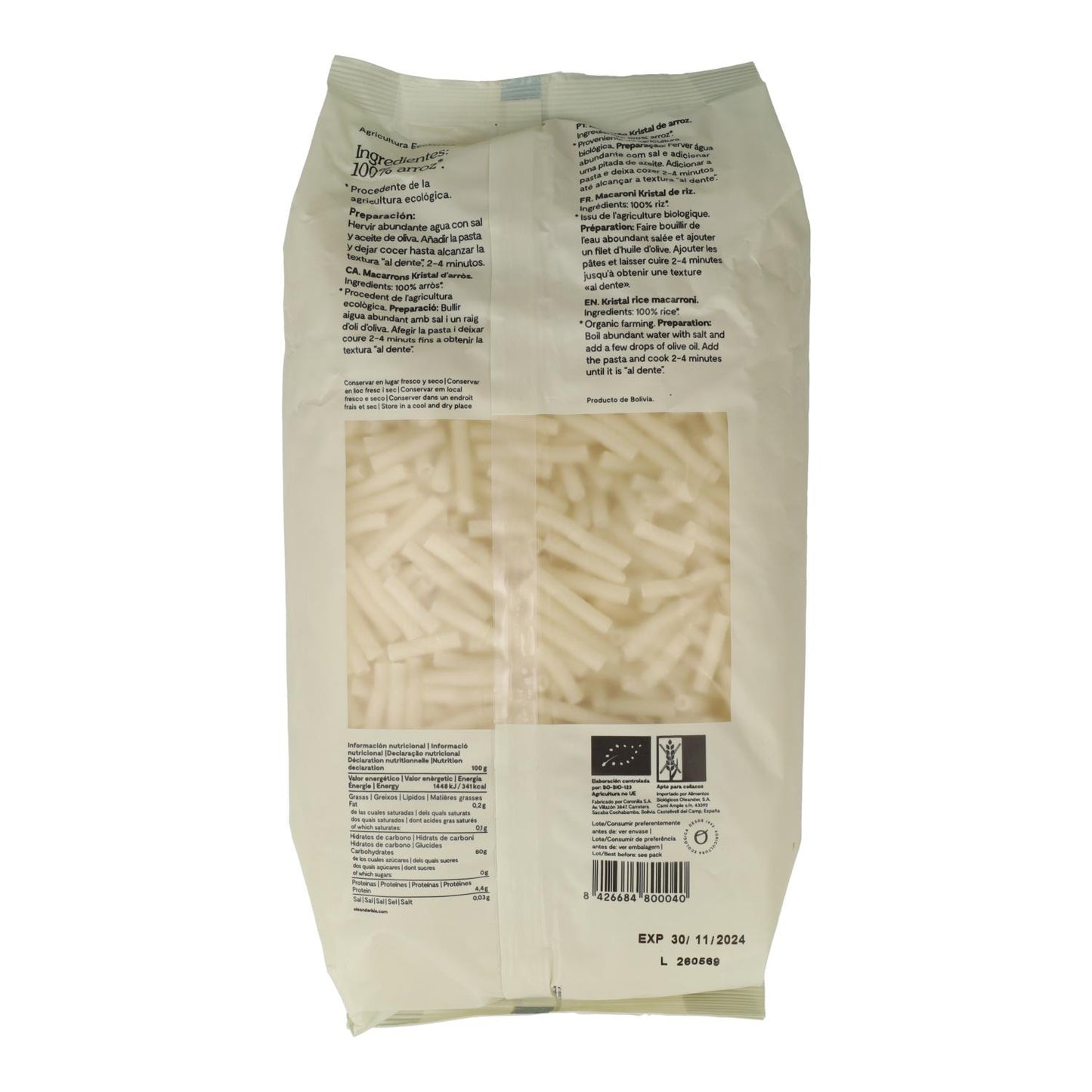 Macarrones de arroz Oleander 500 g