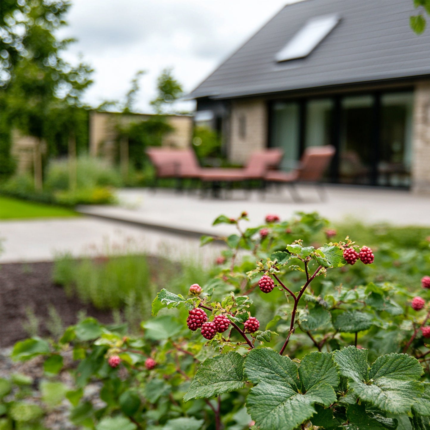 Planta De Zarzamora - 3 Pzs - Rubus 'tayberry' - Altura 25-40cm - ⌀9cm