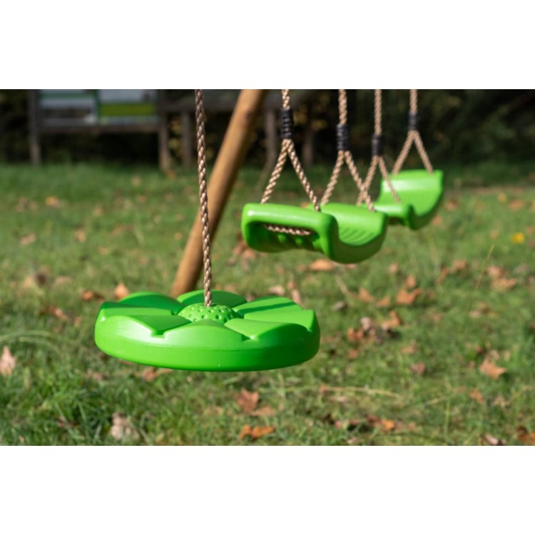 Columpio Doble De Madera Cuadrada Masgames Kai Xl.