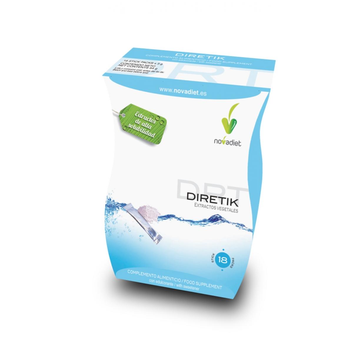 Diretik Extractos Vegetales Novadiet, 18 sticks