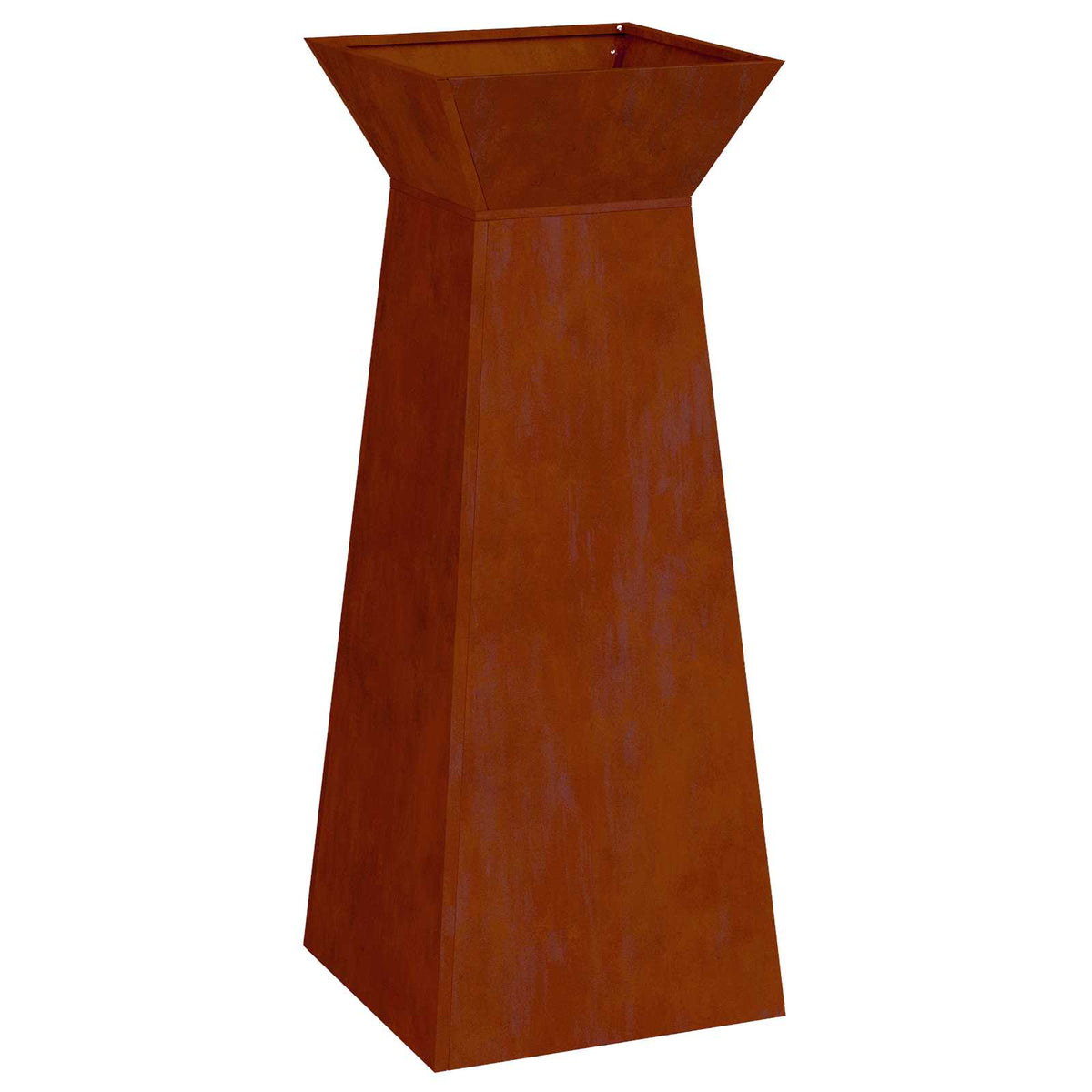 Maceta Pilar 2 Uds. Oxidado 40 X 40 X 100 Cm Acero Oxidado_5