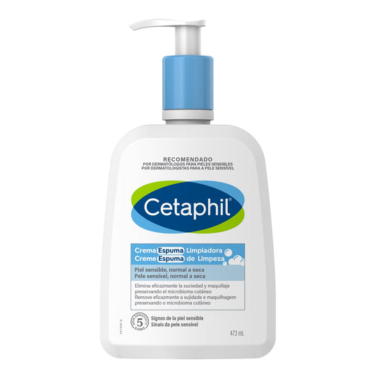 Cetaphil Crema Espuma Limpiadora para Pieles Sensibles y Secas 473ml