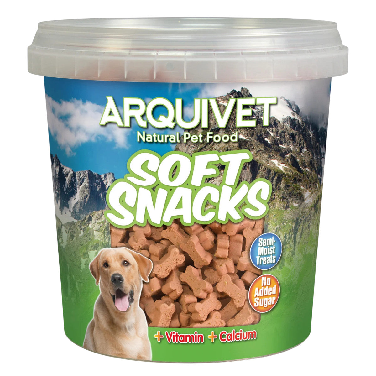 Snack natural para perros Soft Snacks huesitos de salmón Arquivet 800 g