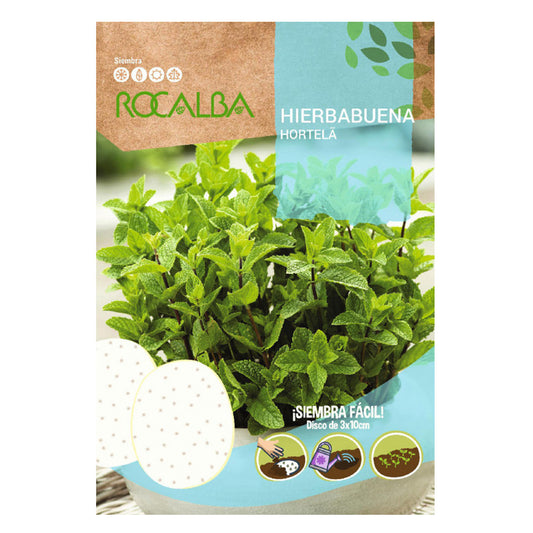 Semillas de Hierbabuena en discos, Rocalba
