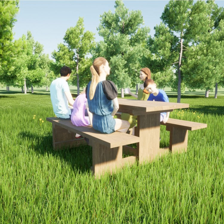 Mesa De Picnic Masgames Canet Mesa Sin Respaldo._5