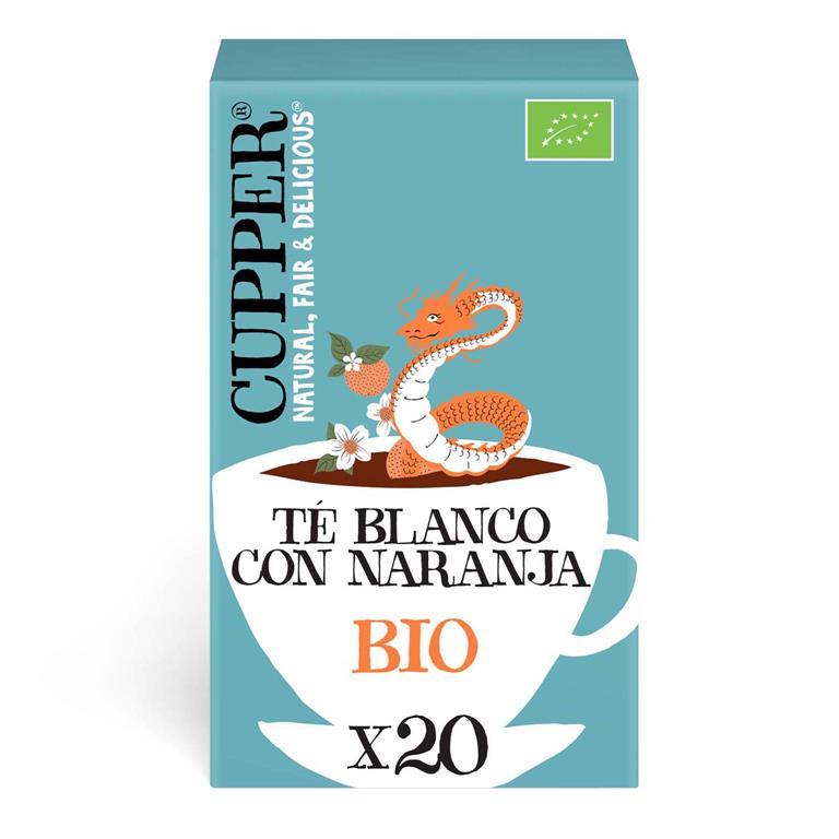 Té Blanco con Naranja Bio Cupper 20 bolsitas