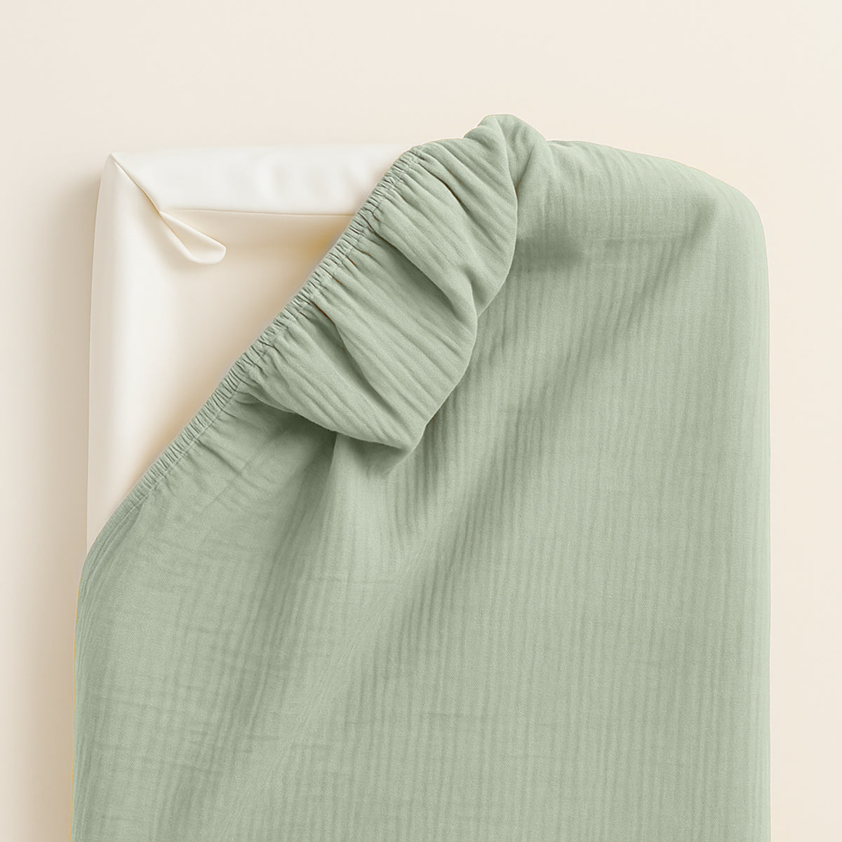 Funda De Colchón Para Cambiador En Algodón Bio Verde