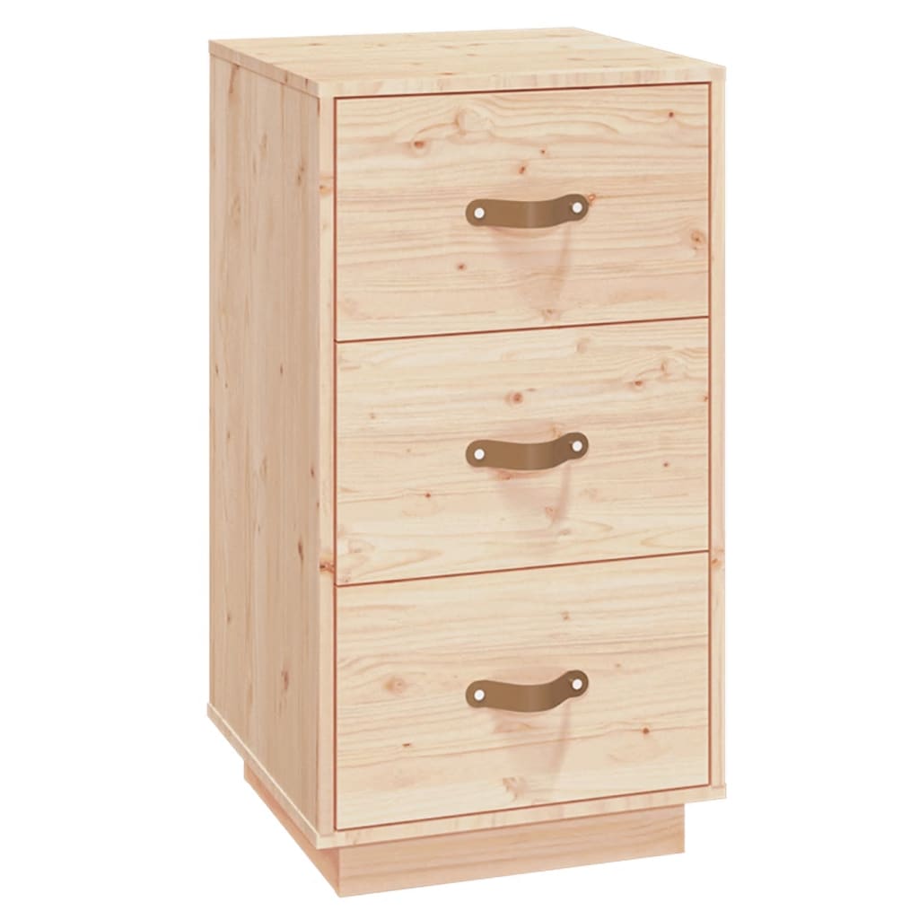 Mesitas De Noche 2 Uds Madera Maciza De Pino 40x40x75 Cm_4