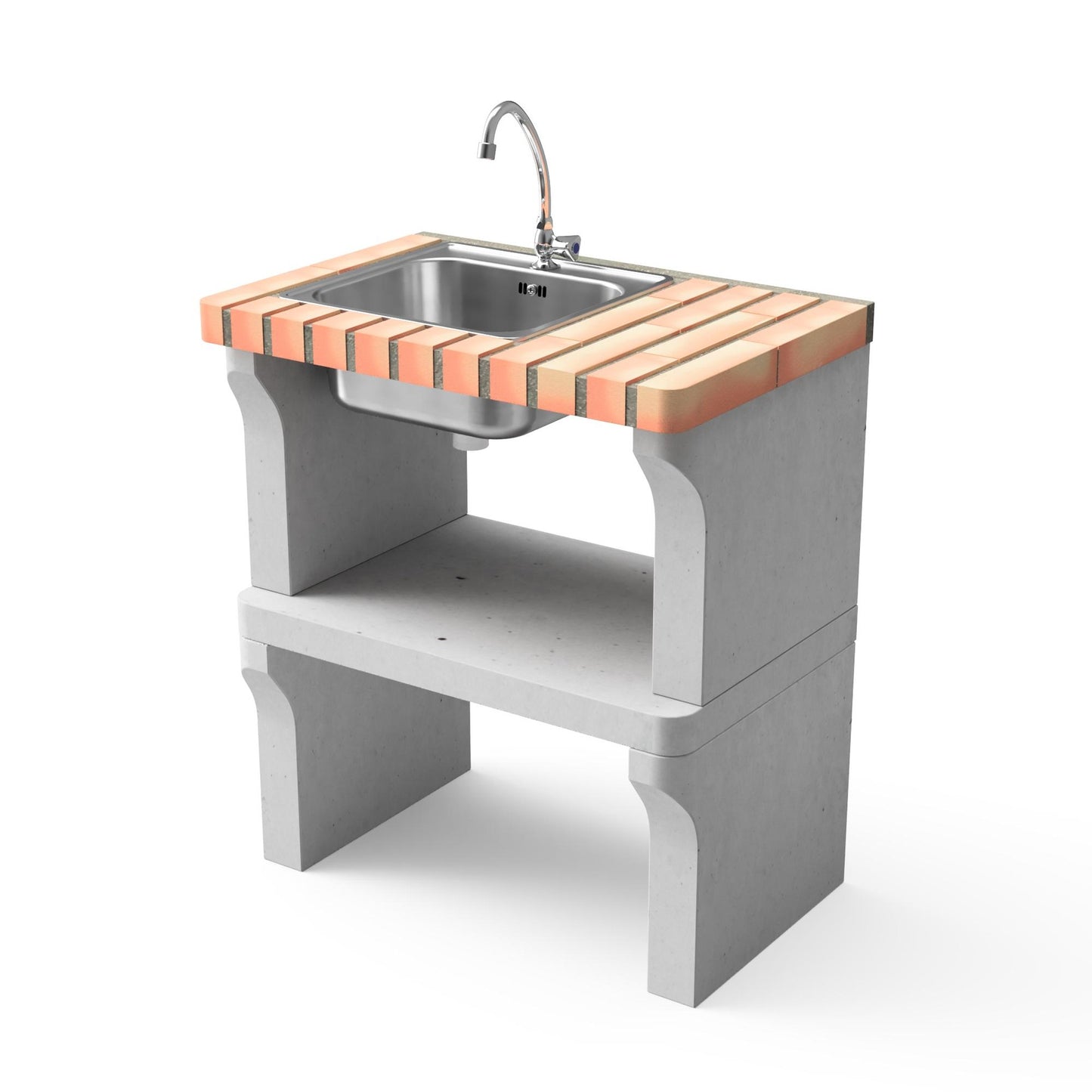 Módulo bancada New Iberia XL con fregadero Movelar Fregadero Izquierda