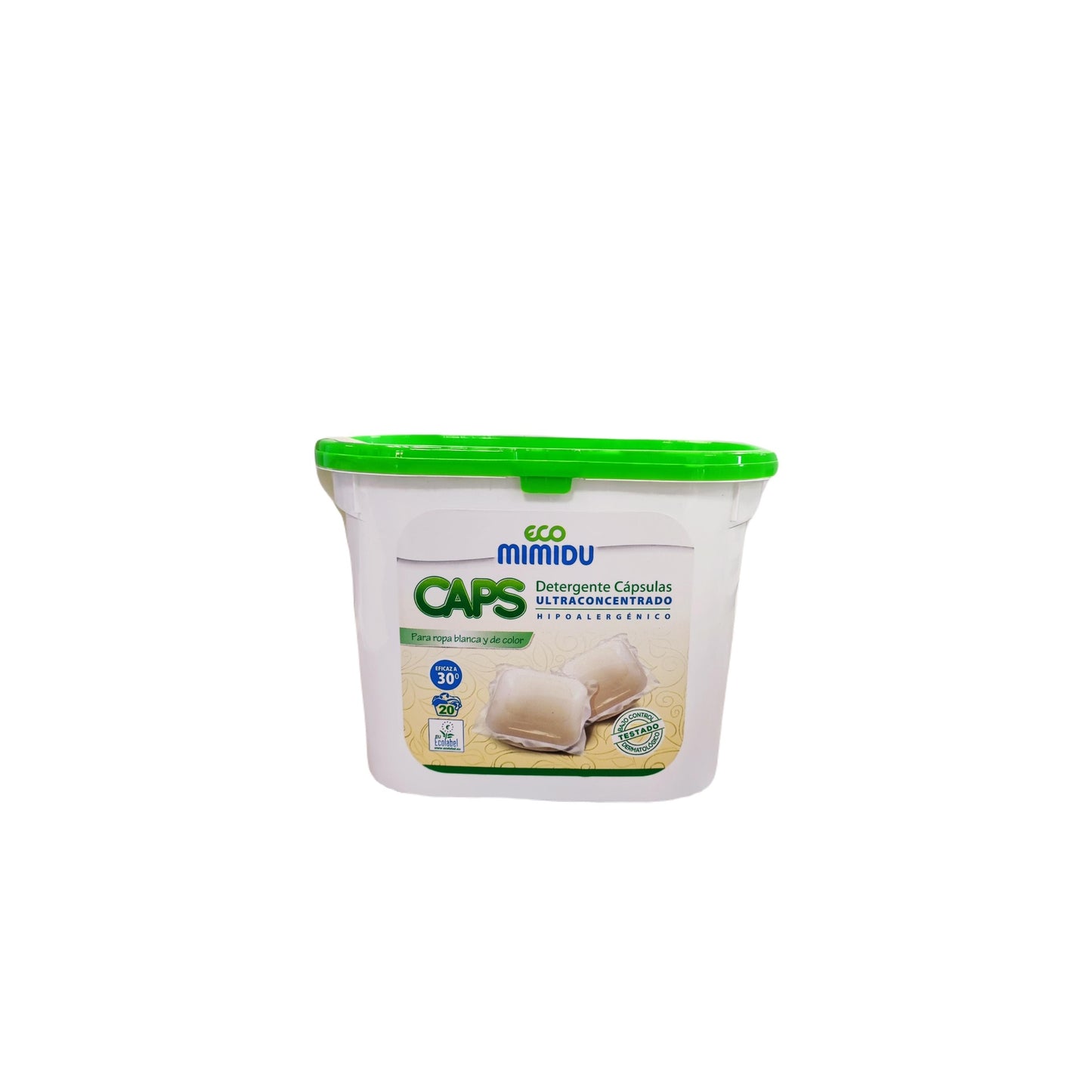 Detergente cápsulas Ultraconcentrado Mimidu ECO 20 dosis