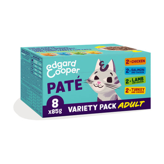 Multipack 8 x 85 g Tarrina paté Comida Húmeda Edgard & Cooper