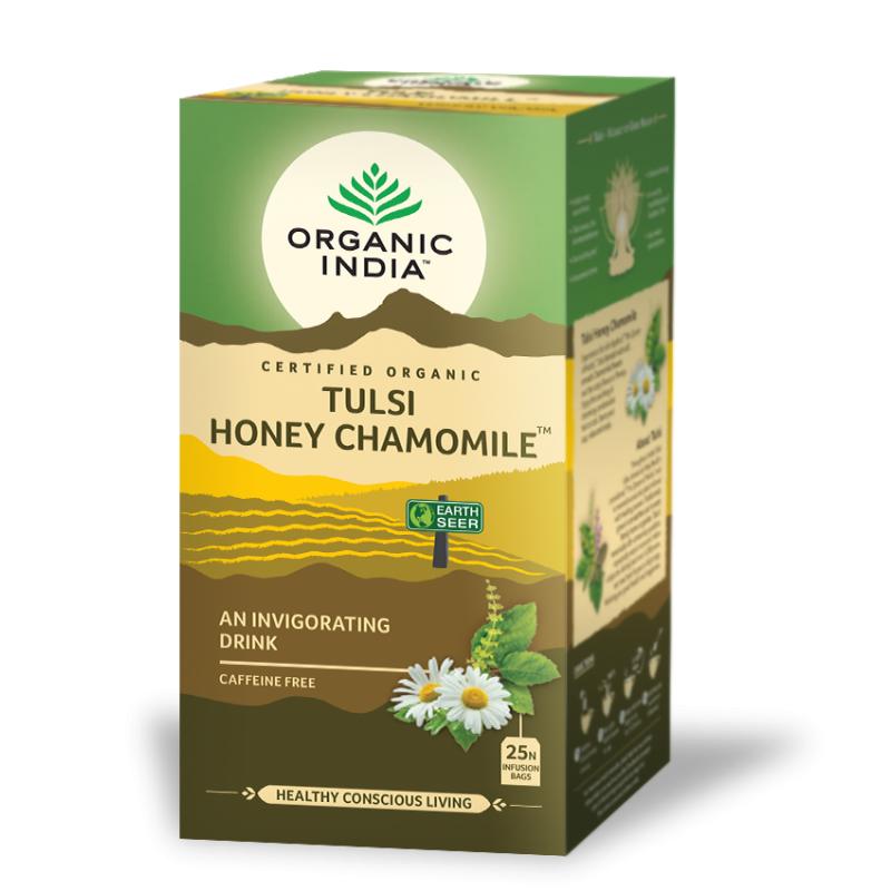 Tulsi Honey Chamomille Organic India 25 bolsitas