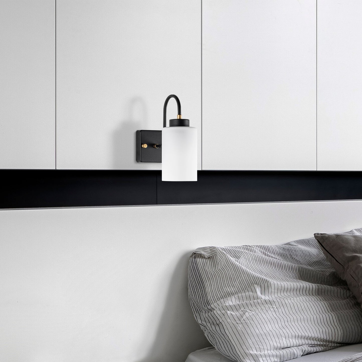 Aplique De Pared, Metal , Negro, 10x23x24, Casquillo E27 Max 40 W_5