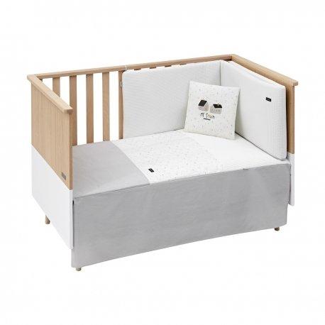 Juego 2 Piezas Colcha I-V. Cambrass / Sky Rosa / Cuna 70