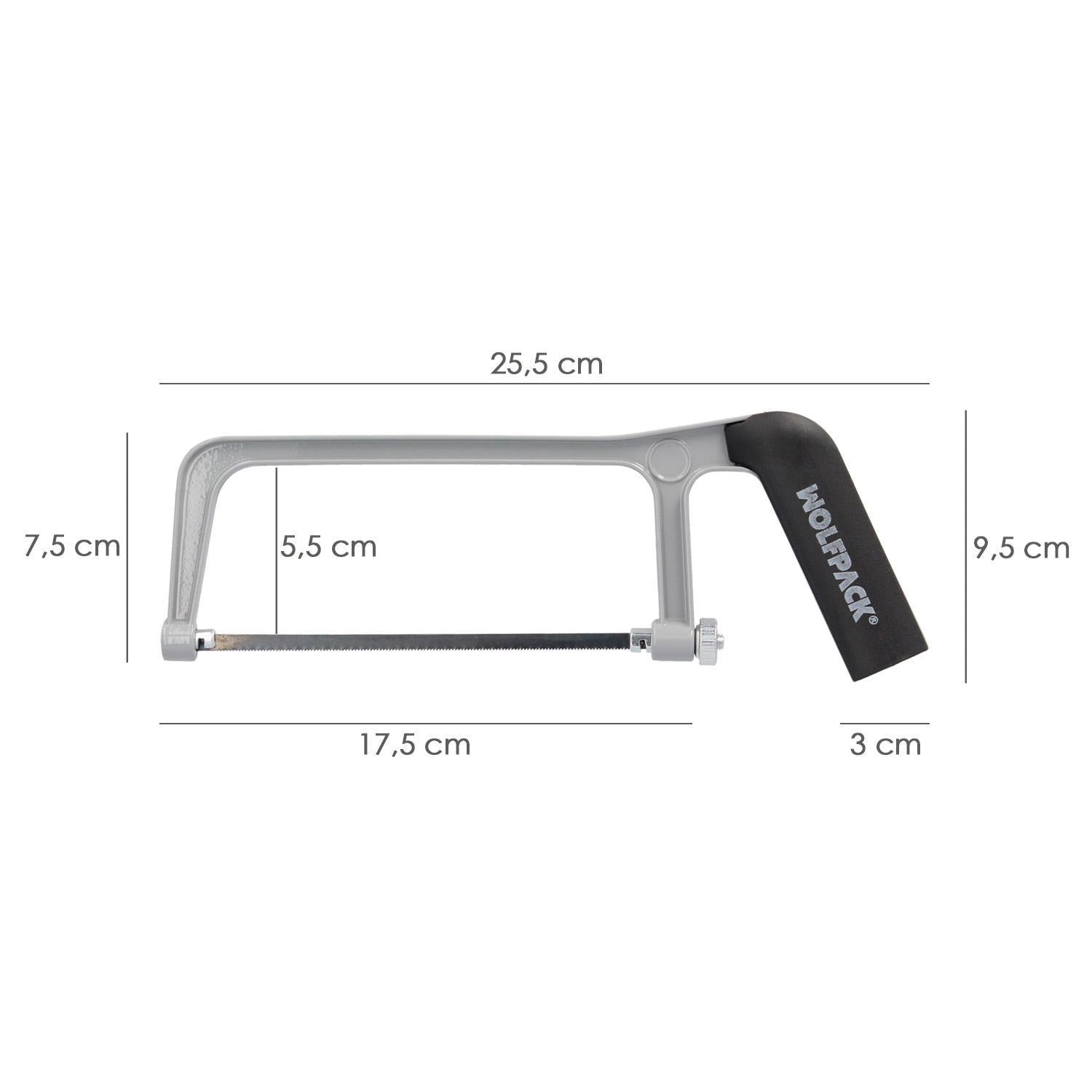 Arco Sierra Mini Profesional Aluminio Hoja 150 Mm. Serrucho, Segueta, Segueta, Mini Arco Sierra